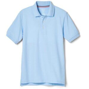 French Toast SA9084 Boys Short Sleeve Pique Polo Light Blue